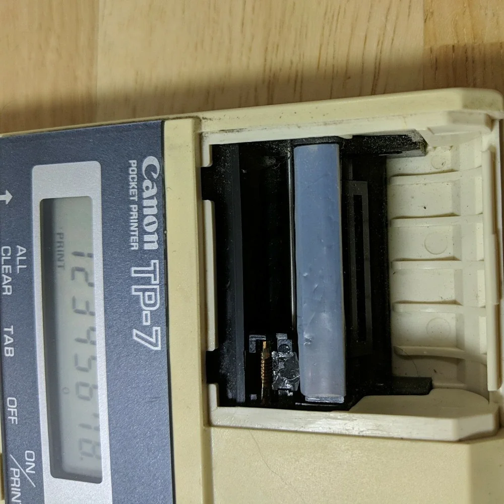 CANON TP-7 Pocket Printer Calculator - NO‎ POWER CORD OR PAPER